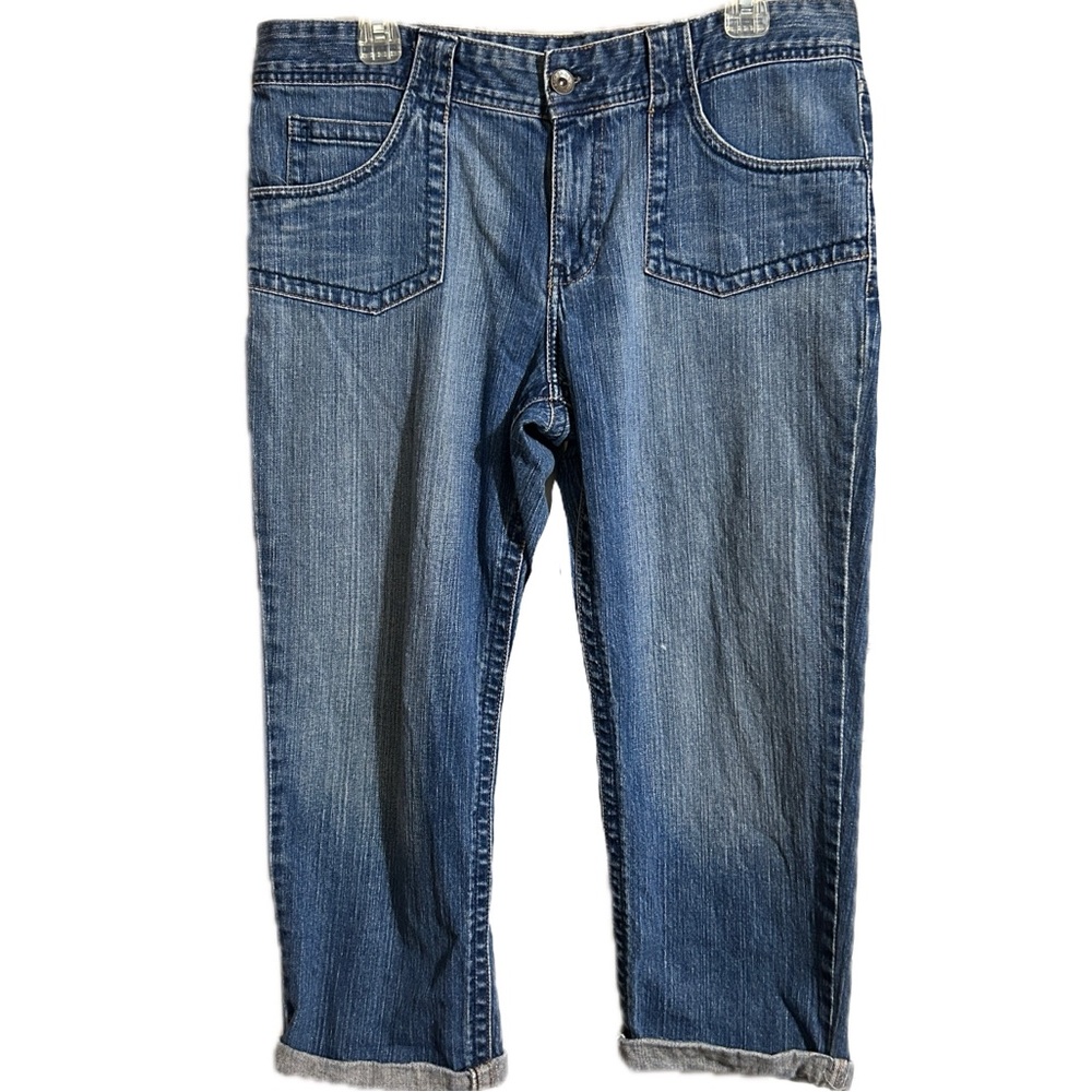 Cute! Calvin Klein Women’s Jean Denim Capri Pants Size 14